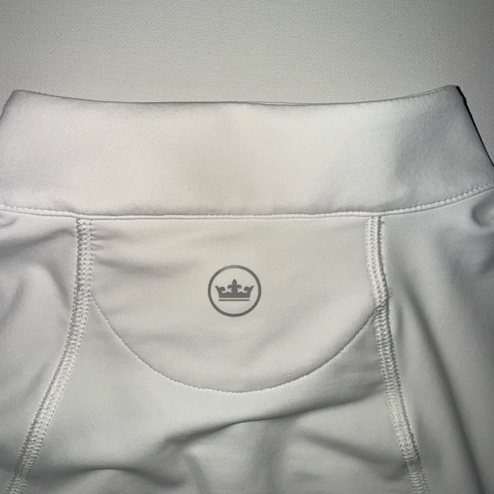 Peter Millar Women's White Raglan Sleeve Perth Layer 1/4 Zip Pullover XL- LOGO - Picture 6 of 7